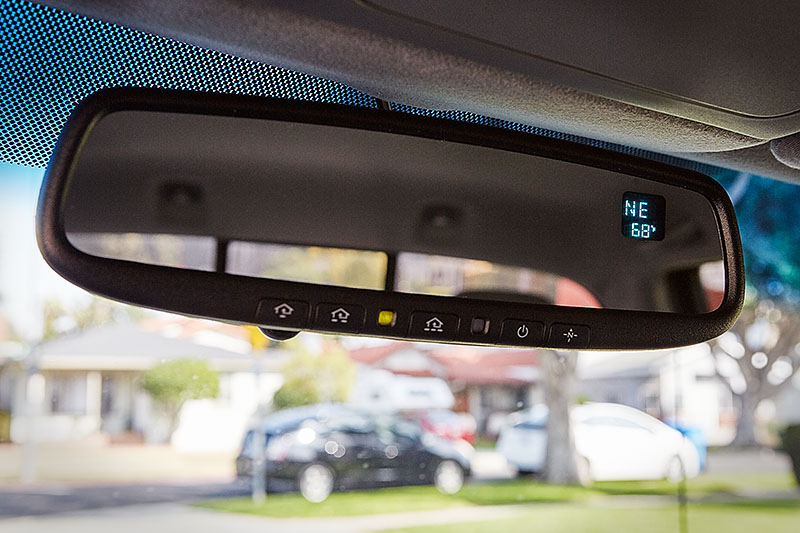 2015 Toyota Tacoma Build - Gentex Rear View Mirror.